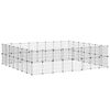 vidaXL 60-Panel Pet Cage with Door Black 280x245x70 cm Steel