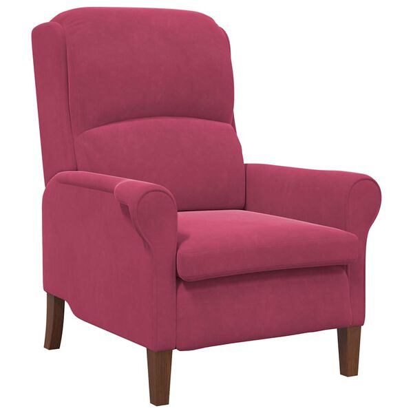 vidaXL Armchair Wine red 76 x 94 x 102 cm Velvet