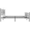 vidaXL Metal Bed Frame without Mattress with Footboard Black 193x203cm