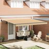vidaXL Retractable Awning Retractable Manual Multicolour 450 x 300 cm