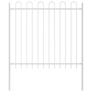 vidaXL Garden Fence 2 pcs Grey 3.4 x 0.6 m Powder-coated Steel
