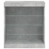vidaXL Sideboard with LED Lights Concrete Grey 60.5x37x67 cm