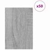 vidaXL Decor Panels 50 pcs Grey Sonoma 40 x 60 x 0.27 cm