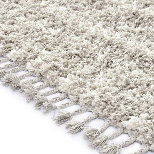 vidaXL Rug Berber Shaggy PP Sand and Beige 80x150 cm