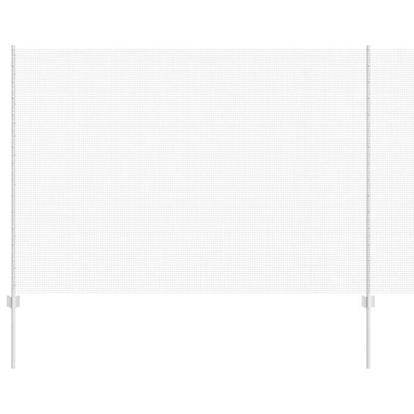 vidaXL Fence with Post Silver 1.6 x 10 m Steel