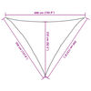 vidaXL Sun Shade Sail Sand 3.5x3.5x4.9 m 100% Polyester Oxford