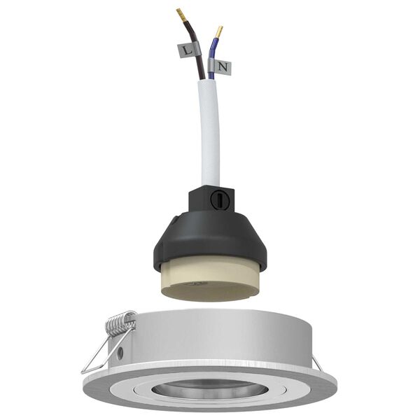 vidaXL Spotlight Silver 9 x 9 x 2 cm Aluminium