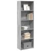 vidaXL Bookcase Grey Sonoma 60x30x189 cm Engineered Wood
