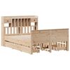vidaXL Bookcase Bed without Mattress 160x200 cm Solid Wood Pine