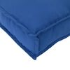 vidaXL Pallet Cushion for Seat / Backrest Royal blue 120 x 60 x 12 cm