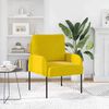 vidaXL Sofas with Cushion Yellow 60 x 56 x 80 cm Plywood