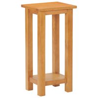 vidaXL Side Table 27x24x55 cm Solid Oak Wood