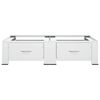 vidaXL Double Washing and Drying Machine Pedestal with Drawers White