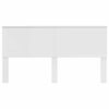 vidaXL Headboard Gloss White 200 cm Engineered Wood