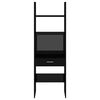 vidaXL 4 Piece Book Cabinet Set High Gloss Black Engineered Wood