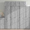 vidaXL Highboard Grey Sonoma 70x42.5x185 cm Engineered Wood