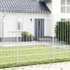 vidaXL Garden Fence 2 pcs White 170 x 225 cm Powder-Coated Steel
