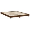 vidaXL Bed Frame without Mattress Brown Oak 120x200 cm Engineered Wood