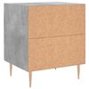 vidaXL Bedside Cabinet Concrete Grey 40x35x47.5 cm Engineered Wood