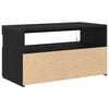 vidaXL TV Cabinet 2 pcs Black Oak 75 x 35 x 40 cm Engineered Wood