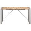 vidaXL Dining Table 140x70x75 cm Solid Rough Mango Wood