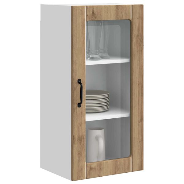 vidaXL Kitchen Cabinet with Shelf 2 pcs Artisan Oak 40 x 31 x 80 cm