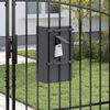vidaXL Mailbox Anthracite 30 x 23 x 55 cm Steel