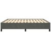 vidaXL Bed Frame without Mattress Dark Grey Super King Velvet