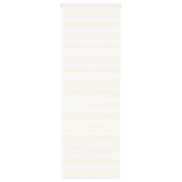 vidaXL Zebra Blind Marble Beige 85x230 cm Fabric Width 80.9 cm Polyester
