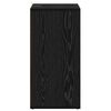 vidaXL Shoe Cabinet Black Oak 60 x 35 x 70 cm Engineered Wood