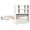 vidaXL Bookcase Bed without Mattress White 90x190cm Single Solid Wood Pine
