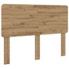 vidaXL Bed Frame Artisian Oak 150 x 200 cm Solid Pine Wood