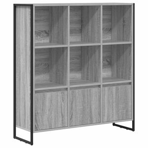 vidaXL Book Cabinet 2 pcs Grey Sonoma 99.5 x 30 x 108 cm