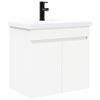 vidaXL Bathroom Vanity Unit with Tap White 61 x 40 x 74.5 cm