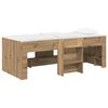 vidaXL Kids'High Bed Frame Artisan Oak 75 x 190 cm Engineered Wood