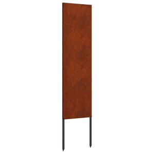 vidaXL Garden Privacy Screen Rusty 32 x 140 cm Weathering steel