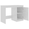 vidaXL Desk High Gloss White 100x50x76 cm Engineered Wood
