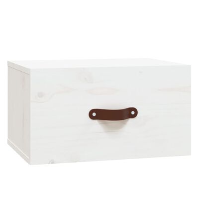 vidaXL Wall-mounted Bedside Cabinet White 40x29.5x22 cm