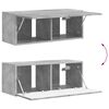 vidaXL TV Cabinet 8 pcs Concrete Grey