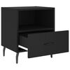 vidaXL Bedside Cabinets 2 pcs Black 40x35x47.5 cm Engineered Wood