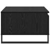 vidaXL Coffee Table Black Oak 55 x 55 x 36.5 cm Engineered Wood