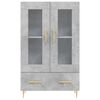vidaXL Highboard Concrete Grey 69.5x31x115 cm Engineered Wood