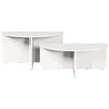 vidaXL Coffee Table 2 pcs White Solid pine wood