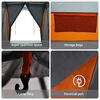 vidaXL Tents with Roof Grey and orange 721 x 335 x 212 cm Polyester