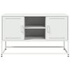 vidaXL TV Cabinet White 100.5x39x60.5 cm Steel