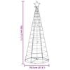 vidaXL LED Christmas Tree 200 LEDs Cold White 180 cm