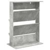 vidaXL Magazine Rack Concrete Grey 70 x 41 x 96 cm Engineered Wood