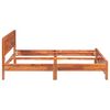 vidaXL Bed Frame with Cabinets Solid Acacia Wood Brown 140x200 cm
