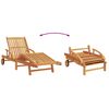 vidaXL Sun Lounger 2 pcs Red 200 x 67 x 84cm Solid Acacia wood