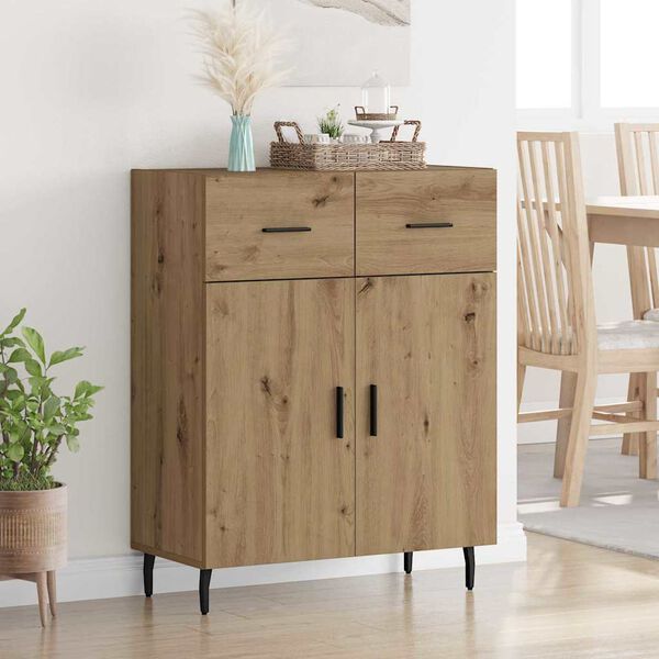 vidaXL Sideboard Artisan Oak 69.5 x 34 x 90 cm Engineered Wood